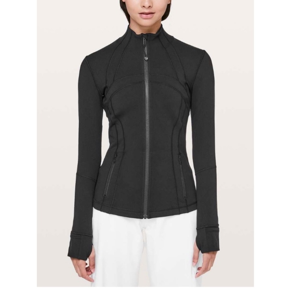 Lululemon Define Jacket Luon Black Full Zip Yoga Activewear Size 10 W4H98S